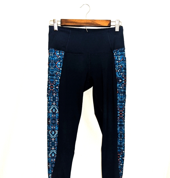 Z By Zobha Athletic Leggings Blue With 